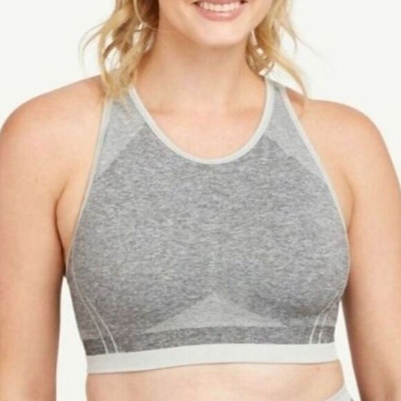 Spanx NWT Spacedye Gray Seamless Sculp Bra Size S - Picture 2 of 8